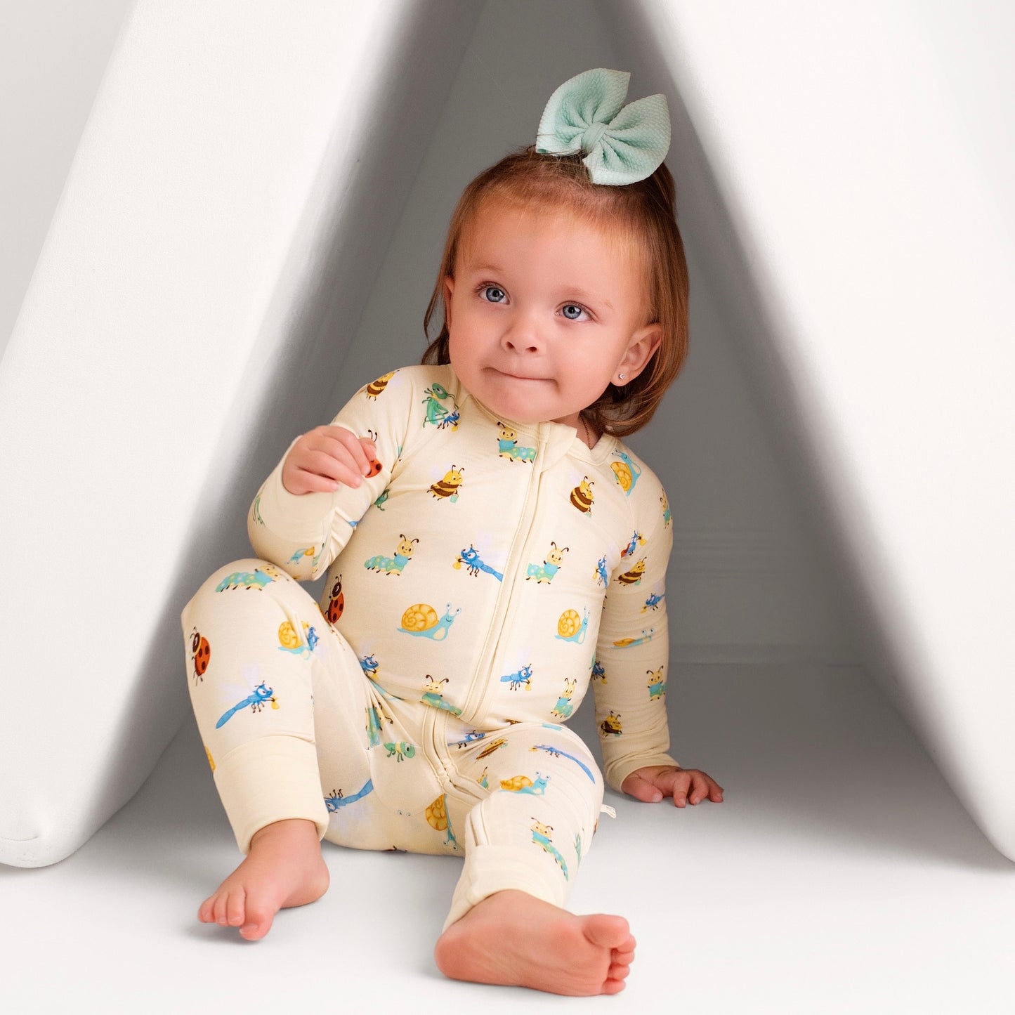 Busy Bugs Zip Romper