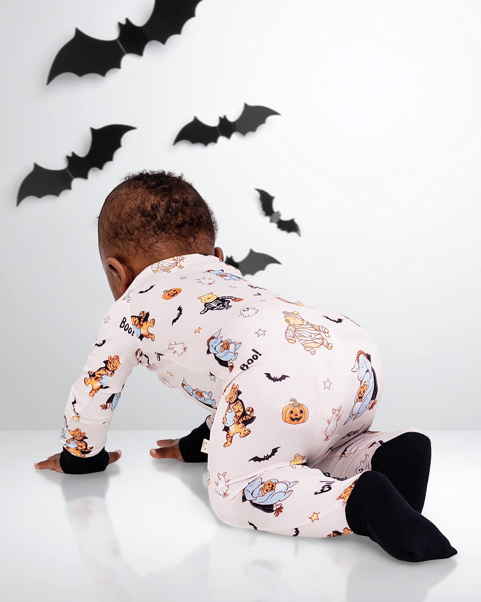 Boo Bear Zip Romper - PRE ORDER SHIPS 9/10