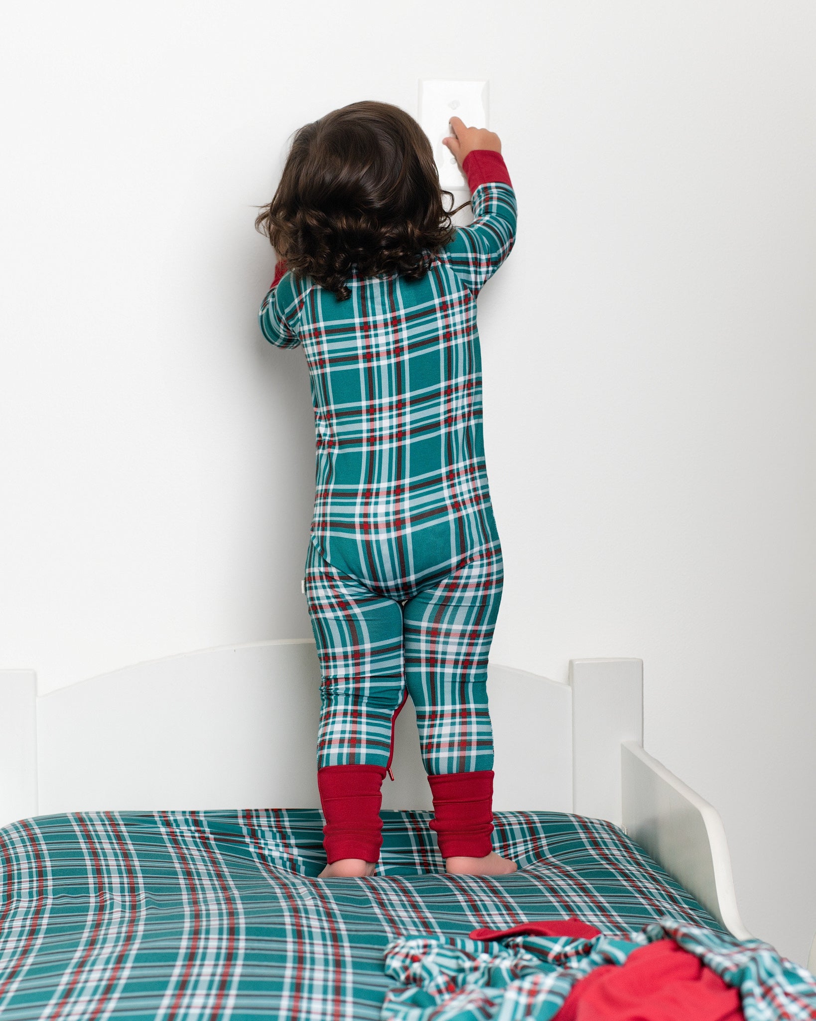 Classic Christmas Zip Romper