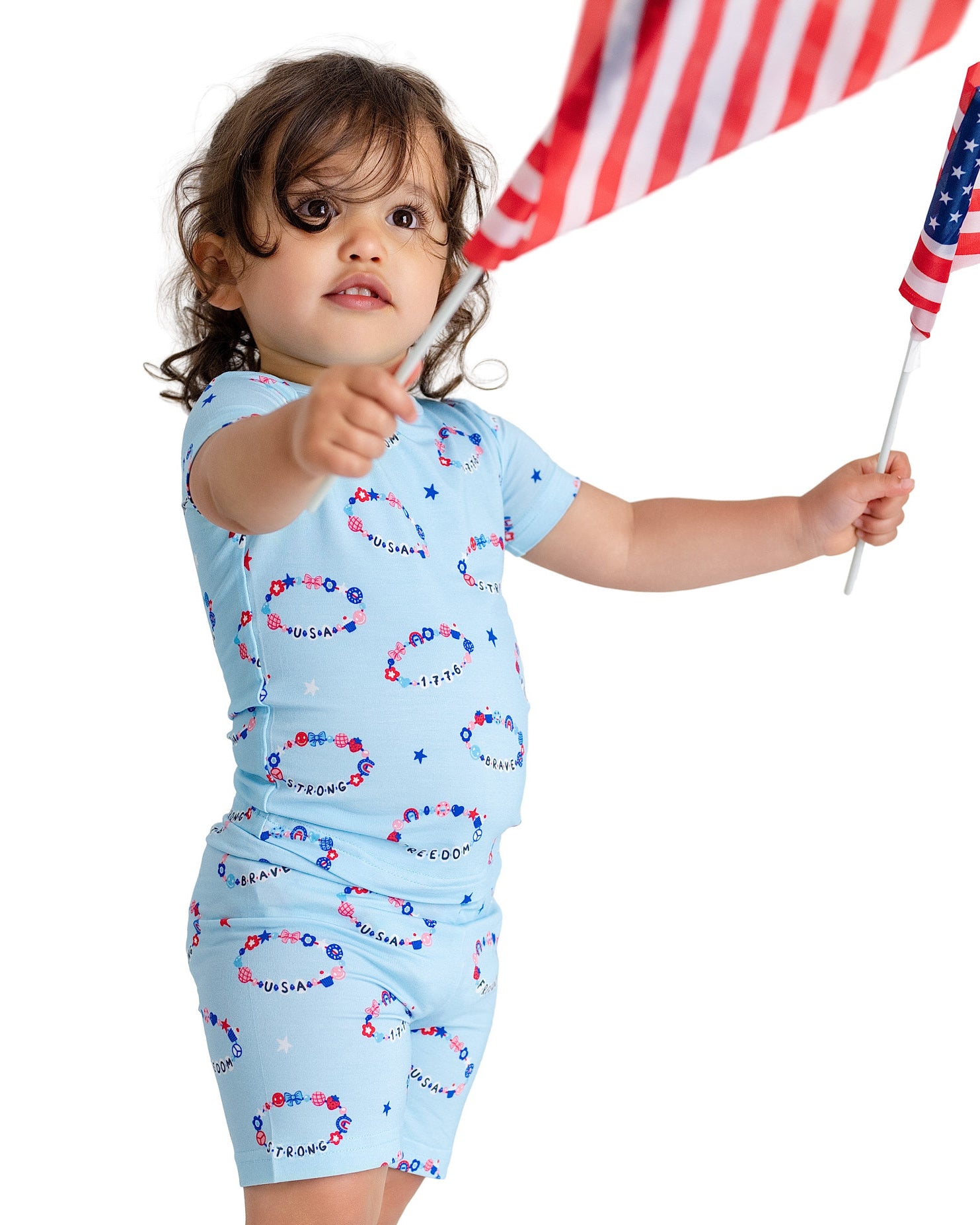 Freedom Bracelets Two-Piece Short Sleeve & Shorts Set