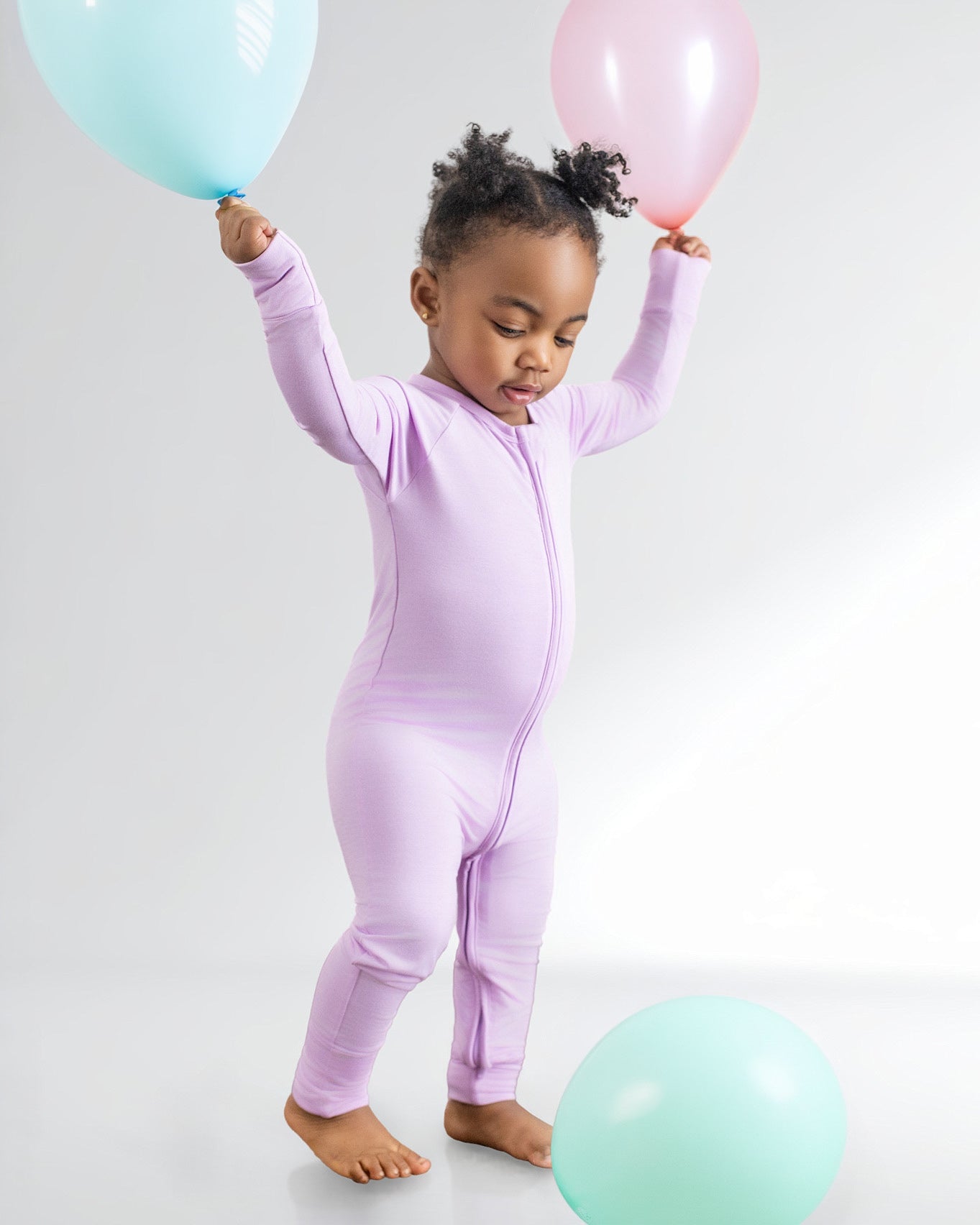 Lilac Zip Romper