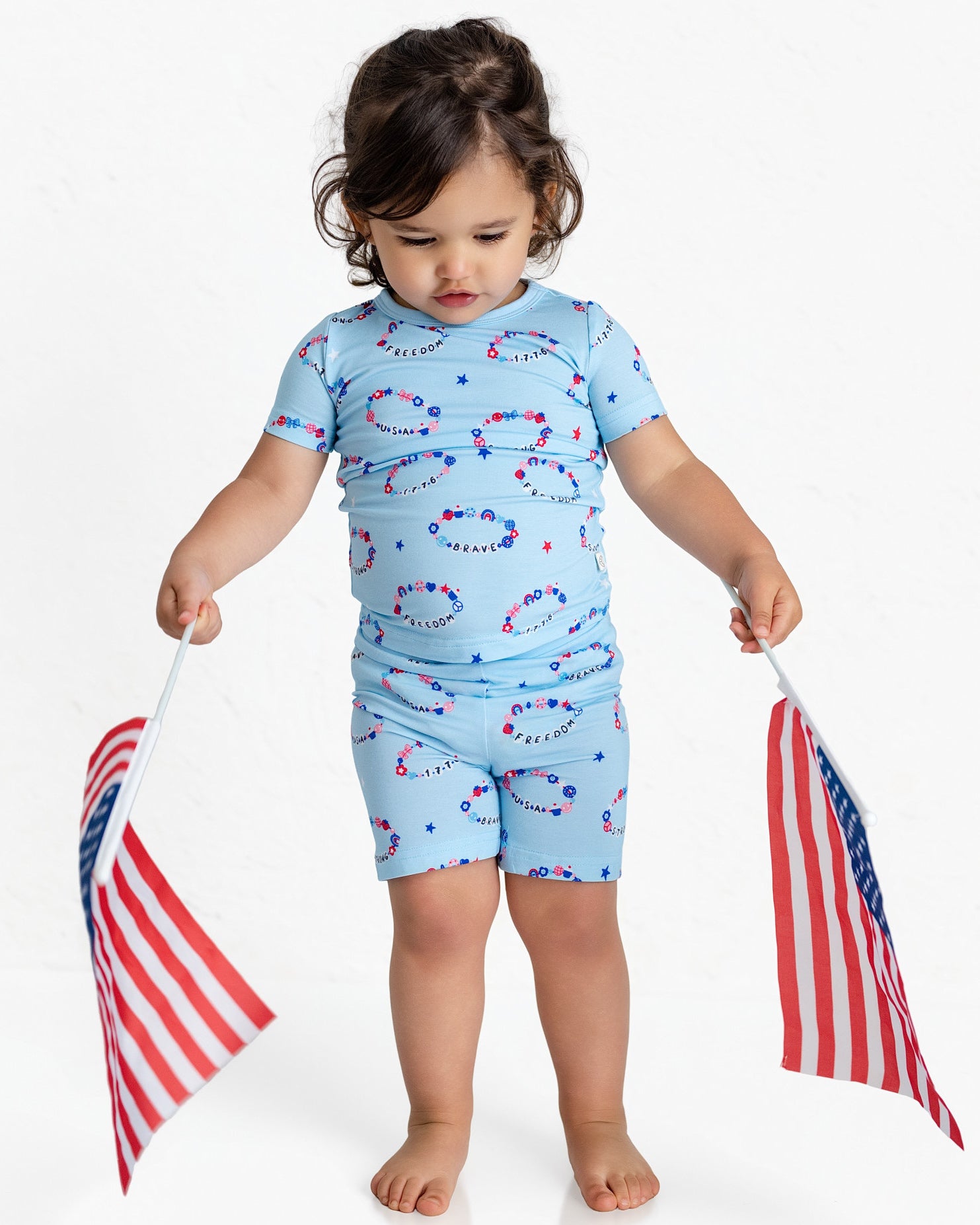 Freedom Bracelets Two-Piece Short Sleeve & Shorts Set