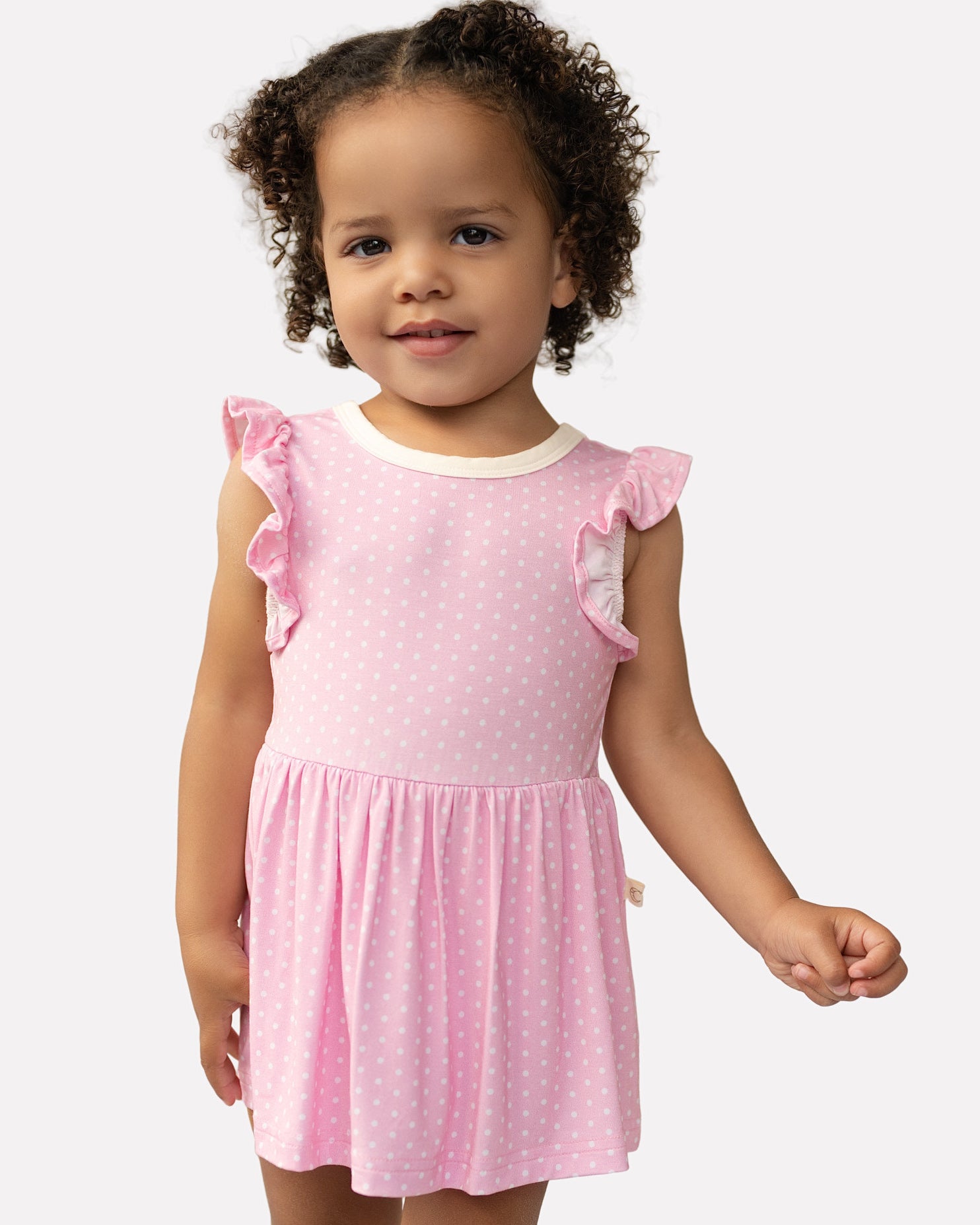 Polka Dots Twirl Dress with bodysuit